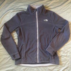 The North Face Full Zip Light Purple PolarTec Fleece M